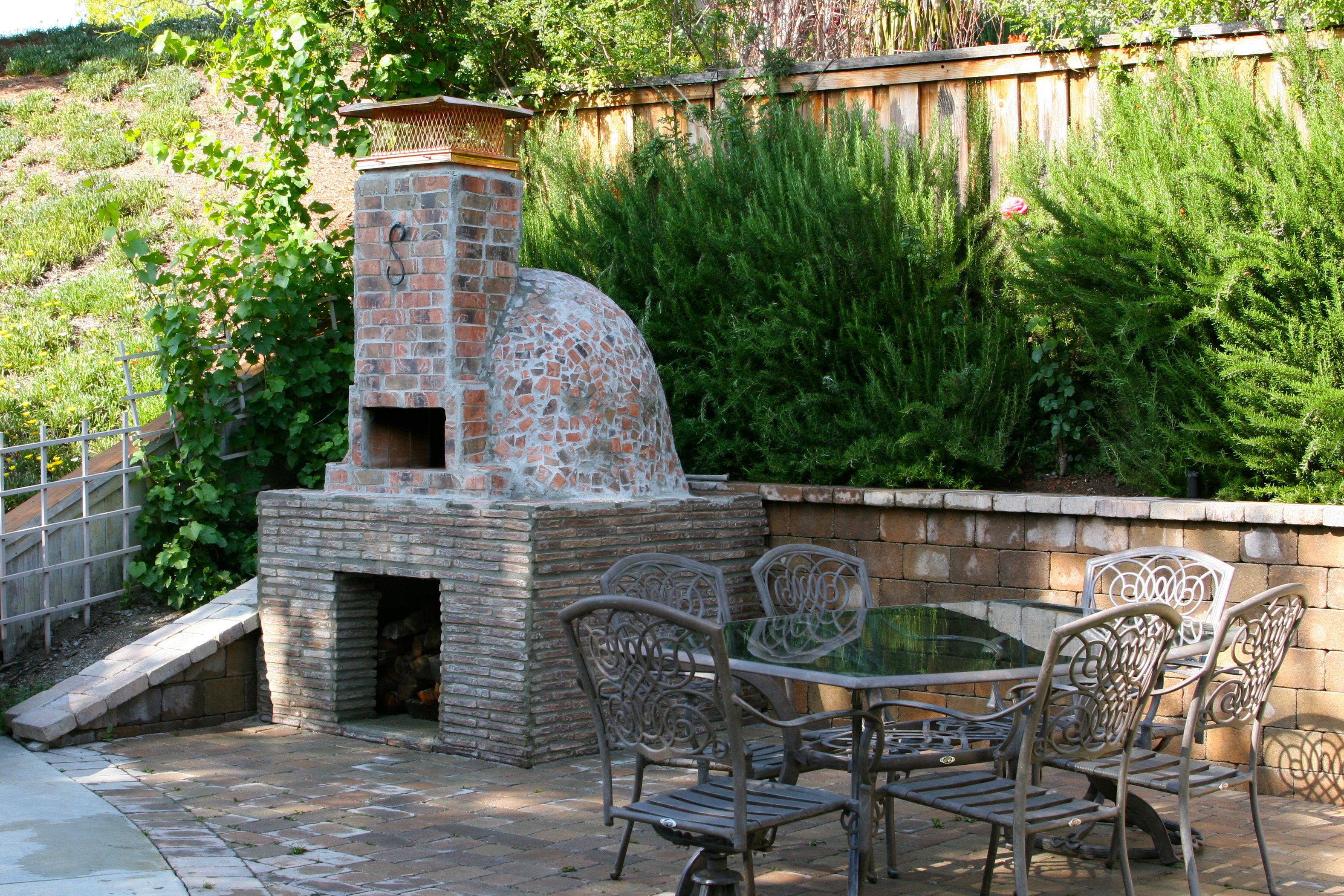  pizza so much we had to build a wood fired pizza oven in our back yard